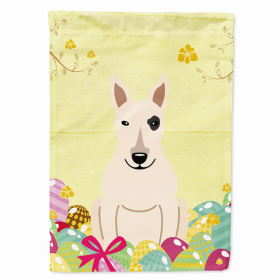 Bull Terrier - White Easter Eggs Breed Themed Flag Canvas