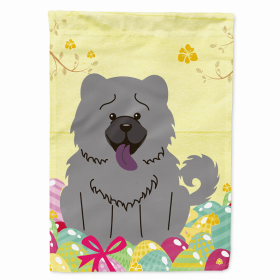 Chow Chow - Blue Easter Eggs Breed Themed Flag Canvas