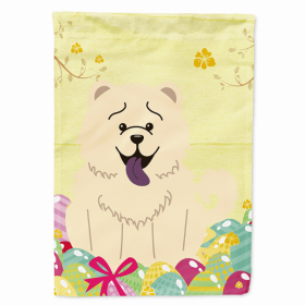 Chow Chow - White Easter Eggs Breed Themed Flag Canvas