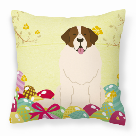 Moscow Watchdog Easter Eggs With Dog Fabric Decorative Pillow