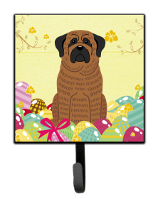 Mastiff - Brindle - Easter Eggs Themed Art Leash or Key Holder