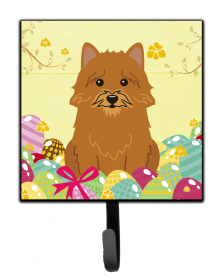 Norwich Terrier Easter Eggs Themed Art Leash or Key Holder