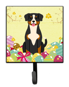 Entlebucher Easter Eggs Themed Art Leash or Key Holder