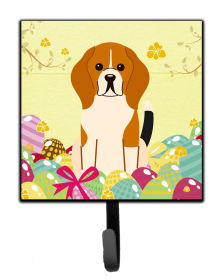 Beagle Easter Eggs Themed Art Leash or Key Holder