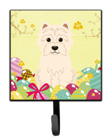 West Highland White Terrier Easter Eggs Themed Art Leash or Key Holder