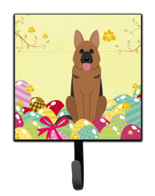 German Shepherd Easter Eggs Themed Art Leash or Key Holder