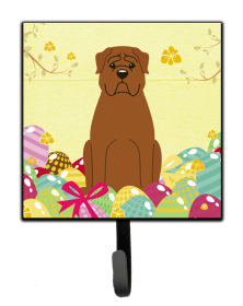 Dogue de Bourdeaux Easter Eggs Themed Art Leash or Key Holder