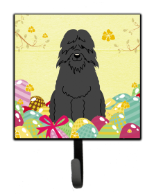 Bouvier des Flandres Easter Eggs Themed Art Leash or Key Holder