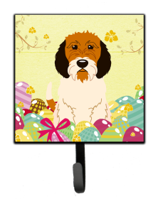 Petit Basset Griffon Vendeen Easter Eggs Themed Art Leash or Key Holder