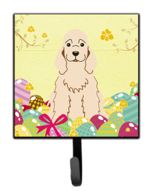 Cocker Spaniel - Buff - Easter Eggs Themed Art Leash or Key Holder