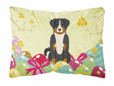 Appenzeller Sennenhund Easter Eggs Dog Art Canvas Fabric Decorative Pillow