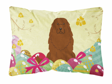 Caucasian Shepherd Dog Easter Eggs Dog Art Canvas Fabric Decorative Pillow