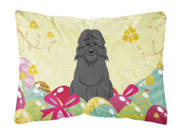 Bouvier des Flandres Easter Eggs Dog Art Canvas Fabric Decorative Pillow