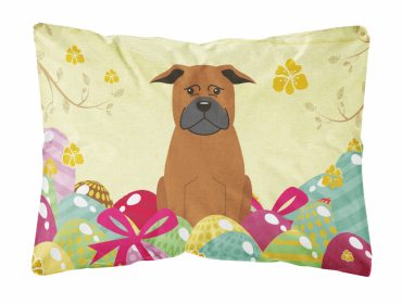 Chinese Chongqing Dog Easter Eggs Dog Art Canvas Fabric Decorative Pillow