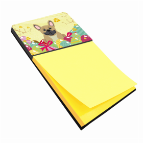 French Bulldog - Cream Easter Eggs Design with Dog Sticky Note Holder