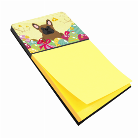 French Bulldog - Brown Easter Eggs Design with Dog Sticky Note Holder