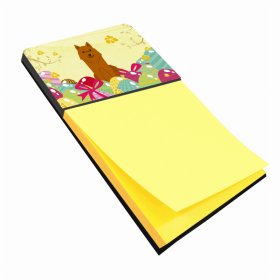 Karelian Bear Dog Easter Eggs Design with Dog Sticky Note Holder