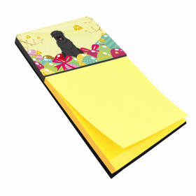 Black Russian Terrier Easter Eggs Design with Dog Sticky Note Holder