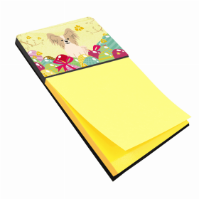 Papillon - Sable and White Easter Eggs Design with Dog Sticky Note Holder