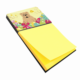 Bulldog - Fawn Easter Eggs Design with Dog Sticky Note Holder