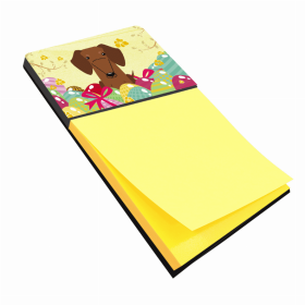 Dachshund - Red Easter Eggs Design with Dog Sticky Note Holder