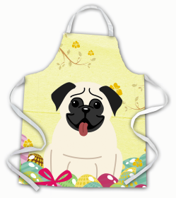 Pug - Cream - Easter Eggs Apron