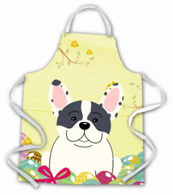 French Bulldog - Piebald - Easter Eggs Apron