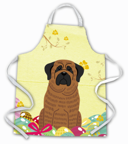 Mastiff - Brindle - Easter Eggs Apron