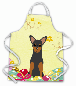 Manchester Terrier Easter Eggs Apron