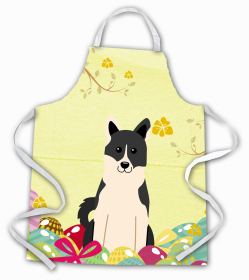 Russo-European Laika Spitz Easter Eggs Apron