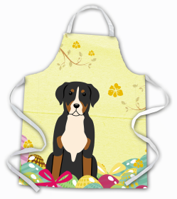 Greater Swiss Mountain Dog Easter Eggs Apron