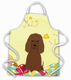 Irish Water Spaniel Easter Eggs Apron