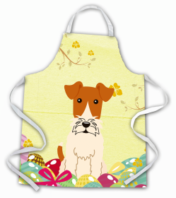 Wire Fox Terrier Easter Eggs Apron