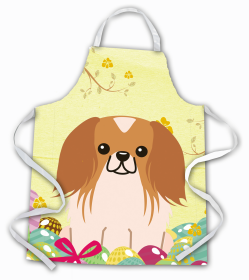 Pekingese - Red and White - Easter Eggs Apron