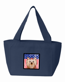 Yorkshire Terrier American Flag Lunch Bag