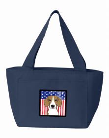 Beagle American Flag Lunch Bag