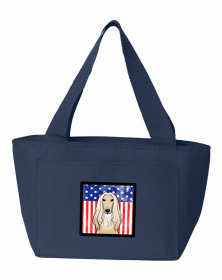 Afghan Hound American Flag Lunch Bag