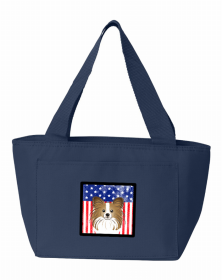 Papillon American Flag Lunch Bag