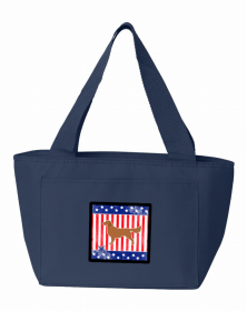 Golden Retriever USA Patriotic Lunch Bag