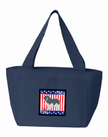 Polish Lowland Sheepdog USA Patriotic Lunch Bag