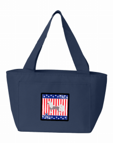 Chinese Crested USA Patriotic Lunch Bag