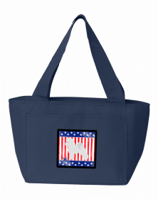 Bichon Frise USA Patriotic Lunch Bag