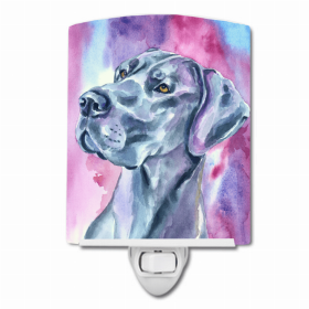 Great Dane - Blue Mood Ceramic Night Light