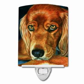 Irish Setter Serious Ceramic Night Light