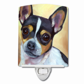 Chihuahua - Black and Tan - Ceramic Night Light