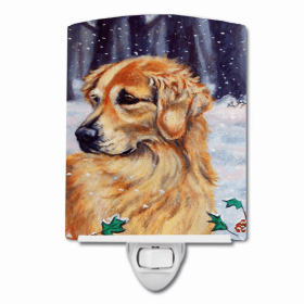 Golden Retriever Holly Ceramic Night Light