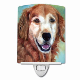 Golden Retriever Good Boy Ceramic Night Light