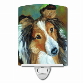 Sheltie Curiosity Ceramic Night Light