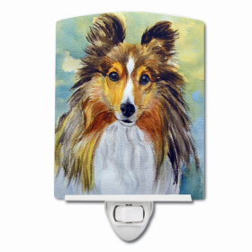 Sheltie Toby Ceramic Night Light