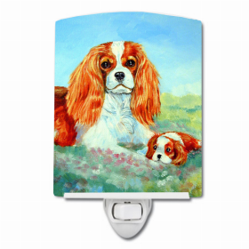 Cavalier Spaniel Momma's Love Ceramic Night Light